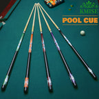 Kmise Pool Stick Set of 5, 58 Inch Pool Cue Stick,Snooker Play Billiard Pool Sticks for Men Professional,17oz 18oz Pool Stick fo