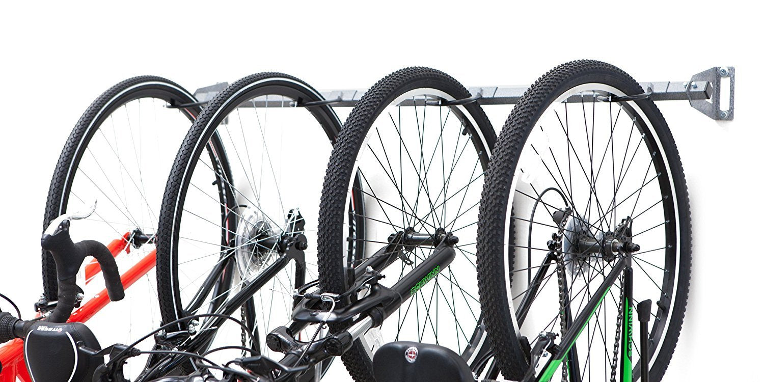 Monkey Bars Garage Bike Rack 2.0 - Stores 4 Bikes - Heavy Duty Garage Bike Storage