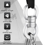Auskit Swing Swivel, 35 Kn Safest Rotational Device Hanging Accessory For Web Tree Swing, Therapy Swing, Aerial Dance, Swing Spi