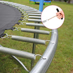 Zhent Trampoline Springs 5.5 Inch Heavy Duty Galvanized 60Si2Mn Trampoline Replacement Parts Accessories With Tool,Suitable For