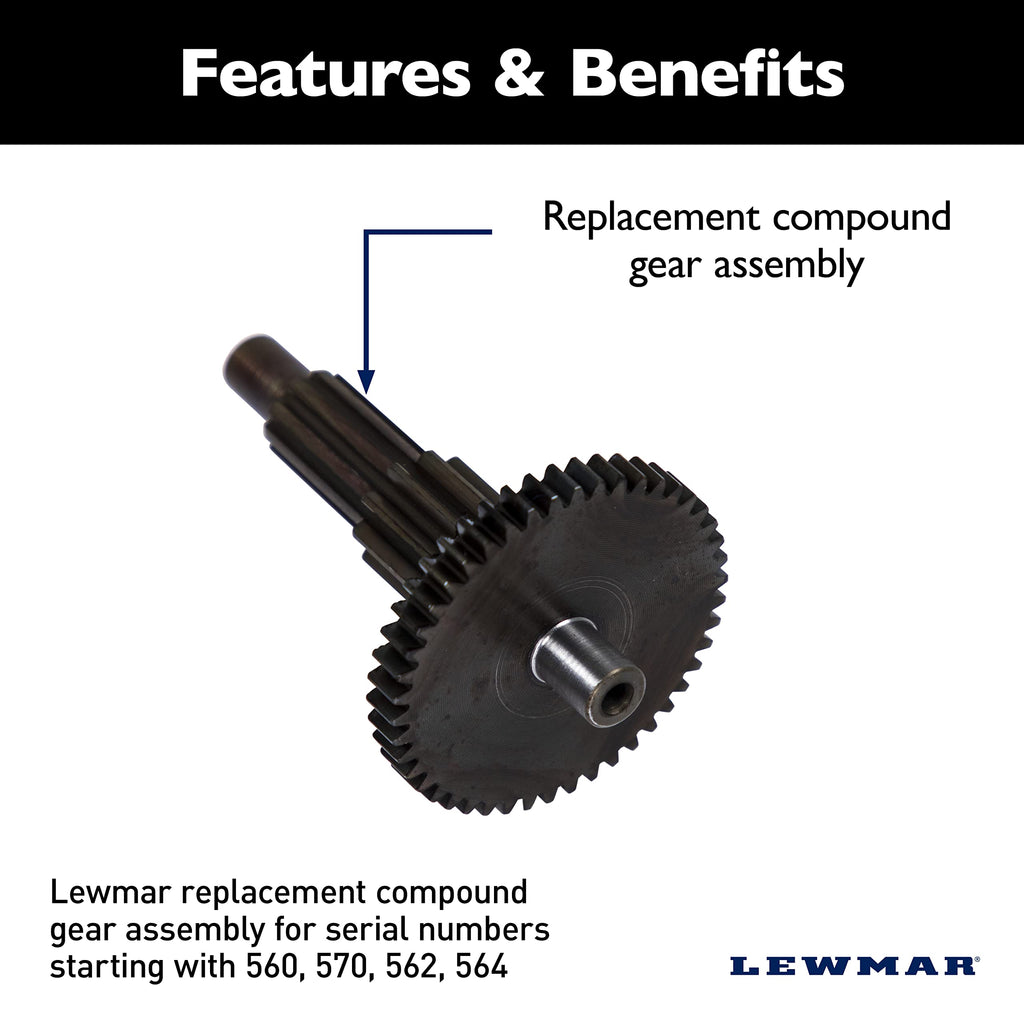Lewmar Compound Gear Assembly For 1St Generation 700/1000 Pro-Series/Fish Windlasses With Serial Numbers Starting In 560, 570, 5