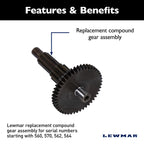 Lewmar Compound Gear Assembly For 1St Generation 700/1000 Pro-Series/Fish Windlasses With Serial Numbers Starting In 560, 570, 5