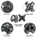 APEXUP 10lbs Weighted Vest Men Women, Weight Vest for Women Workout Equipment for Strength Training Running (Grey Camo)