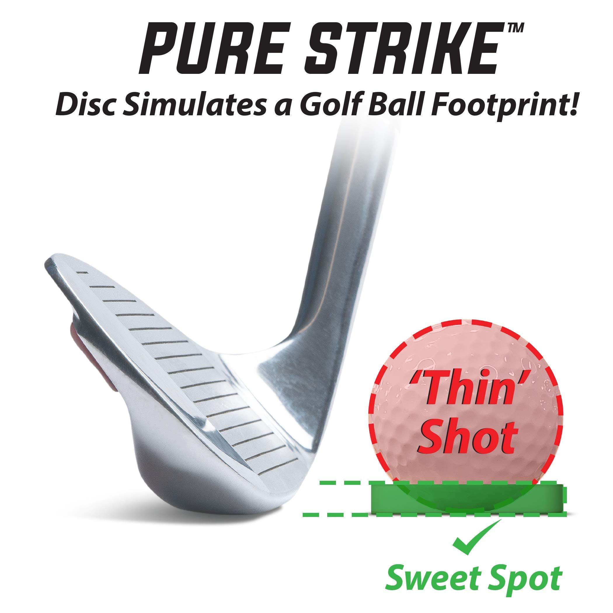Gosports Golf Pure Strike Golf Training Discs 24 Pack - Eliminate Thin Shots!