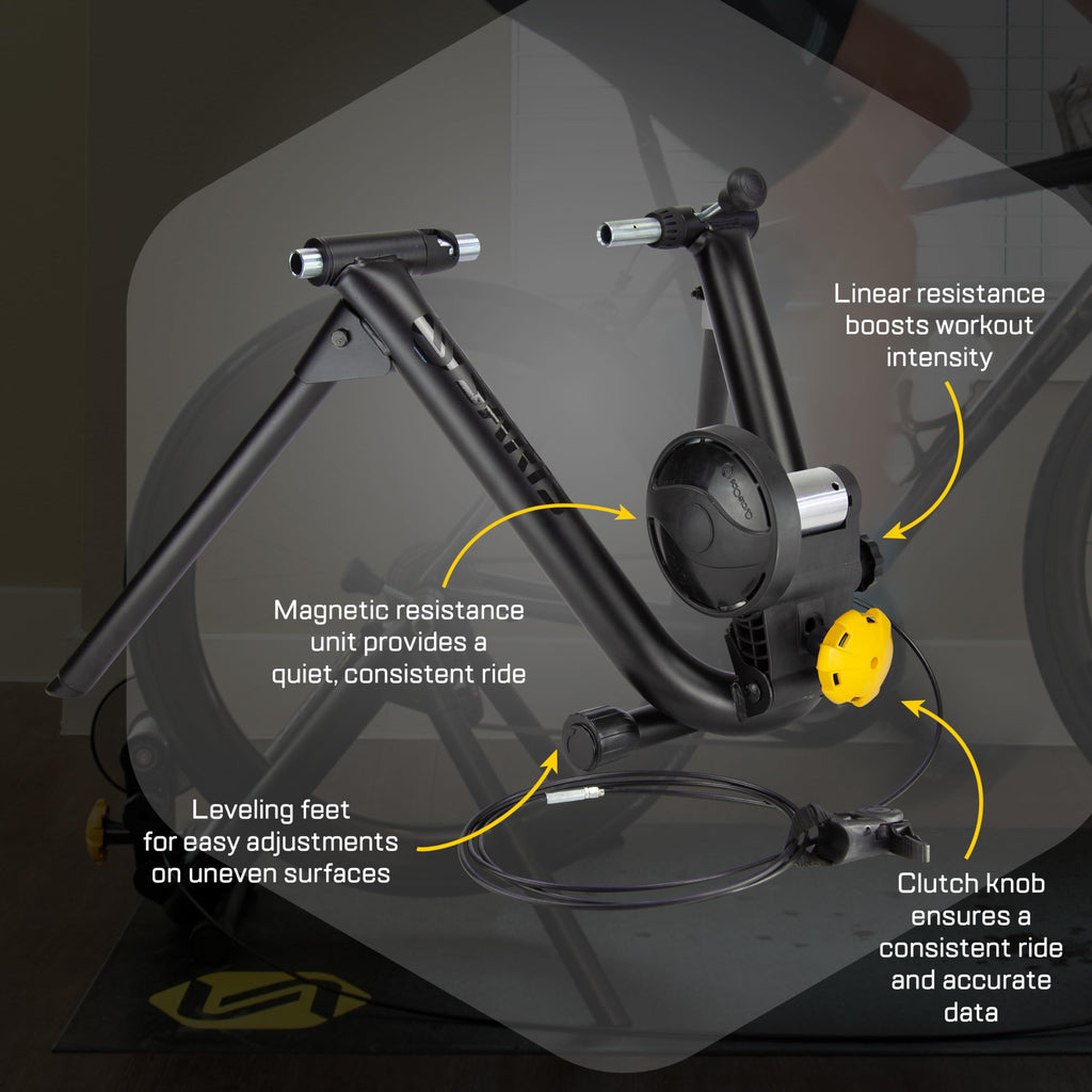 Saris Magnetic Plus Indoor Bike Trainer, Magnetic Resistance, Compatible With Zwift App
