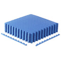 Cap Barbell 1/2-Inch Interlocking Eva Foam Exercise Puzzle Mats - 2 Pack | 24'' X 24'' X 1/2'' | Diamond Pattern - Blue