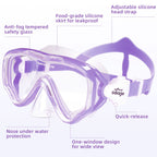 Seago Kids Snorkel Set Dry Top Snorkel Mask Snorkeling Gear For Kids Boys Girls Youth, No Leak Comfy Mouthpiece Anti-Fog 180? Pa