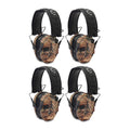 Walkers Razor Slim Electronic Shooting Muffs 4-Pack Bundle, Usa 2Nd Amendment (4 Items)
