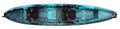 Perception - Rambler 13.5 Recreational Kayak - Sit on Top Tandem Kayak - Storage with Tie Downs - 13.6 ft - Dapper