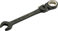 Blk Chrm Combo Locking Flex-Head Ratchet Wrench 8 Mm-Spline