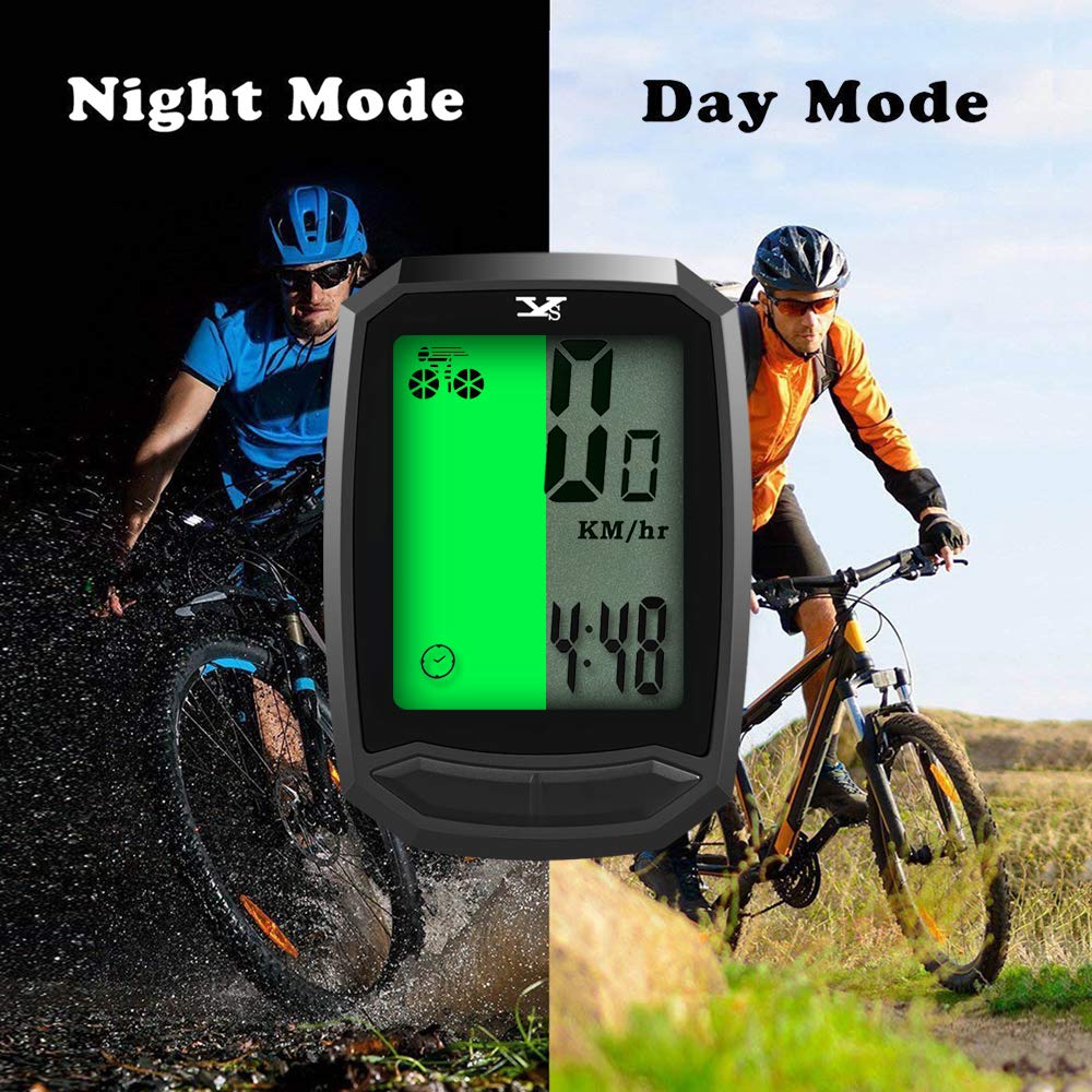 Bicycle Speedometer Waterproof Wireless Cycle Bike Computer Bicycle Odometer With Lcd Display  Multi-Functions