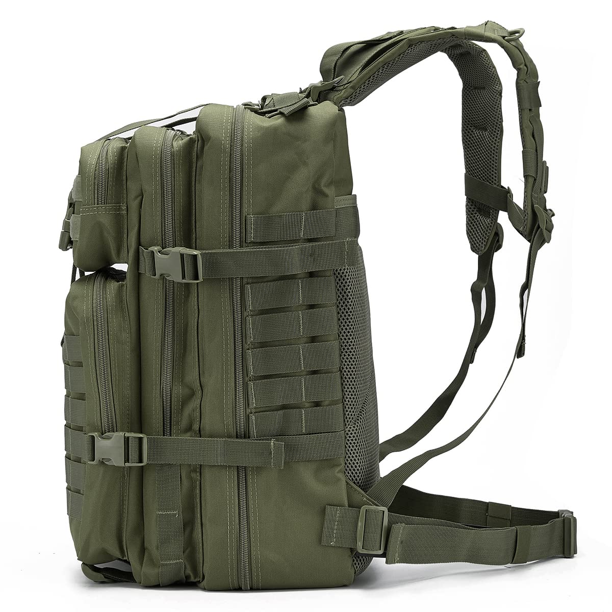 Qt&Qy 45L Military Tactical Backpacks For Men Camping Hiking Trekking Daypack Bug Out Bag Lage Molle 3 Day Assault Pack