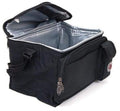 Transworld Durable Deluxe Insulated Lunch Cooler Bag (Black, 9-Inch)