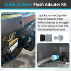 Xcwt Quick Connect Flush Adapter Kit For Seadoo - Water Hose Flush Adapter For Sea Doo 1997-2011 Jetski Pwc (Except 1999 & 2000