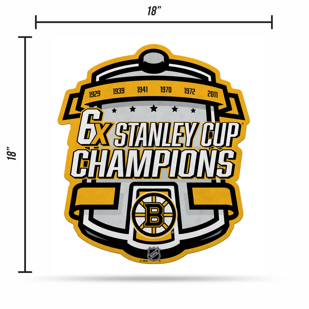 Rico Industries Nhl Boston Bruins Champ Shape Cut Pennant - Home And Living Room D  Cor - Soft Felt Ez To Hang