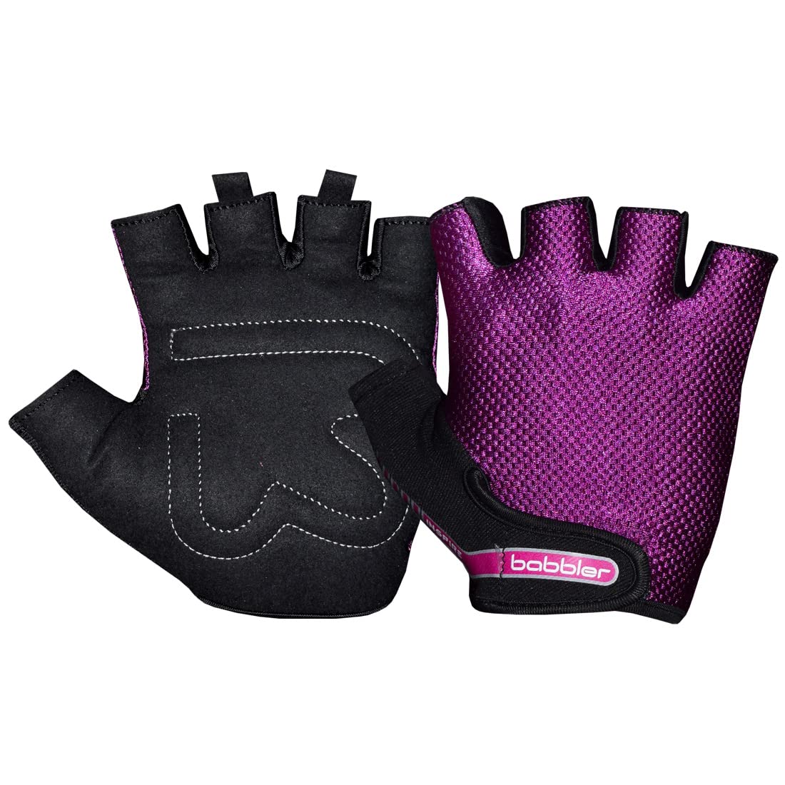 Babbler Inspire Gym Gloves, Fitness Gloves With Wrist Support (Large, Pink)