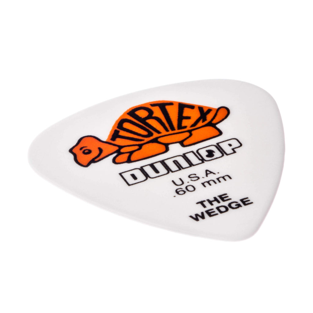 Dunlop 424R60 Tortexa Wedge, Whiteorange, 60Mm, 72Bag