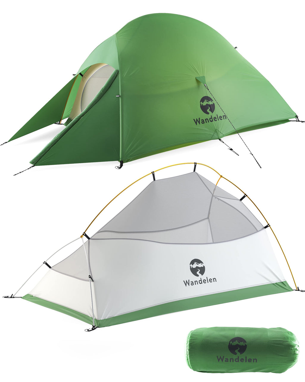 Wandelen Appalachian 2 Person 3 Season Ultralight Waterproof Windproof Tent With Footprint Easy Setup Double Layer Outdoor Tent 