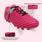 Vizari Impact Firm Ground Soccer Shoes – Pink/Silver