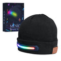 Lucky Mami Bluetooth Beanie Hat with Light,Gift for Men Waterproof with Mounting Accessories, Bluetooth LED Rechargeable Waterpr