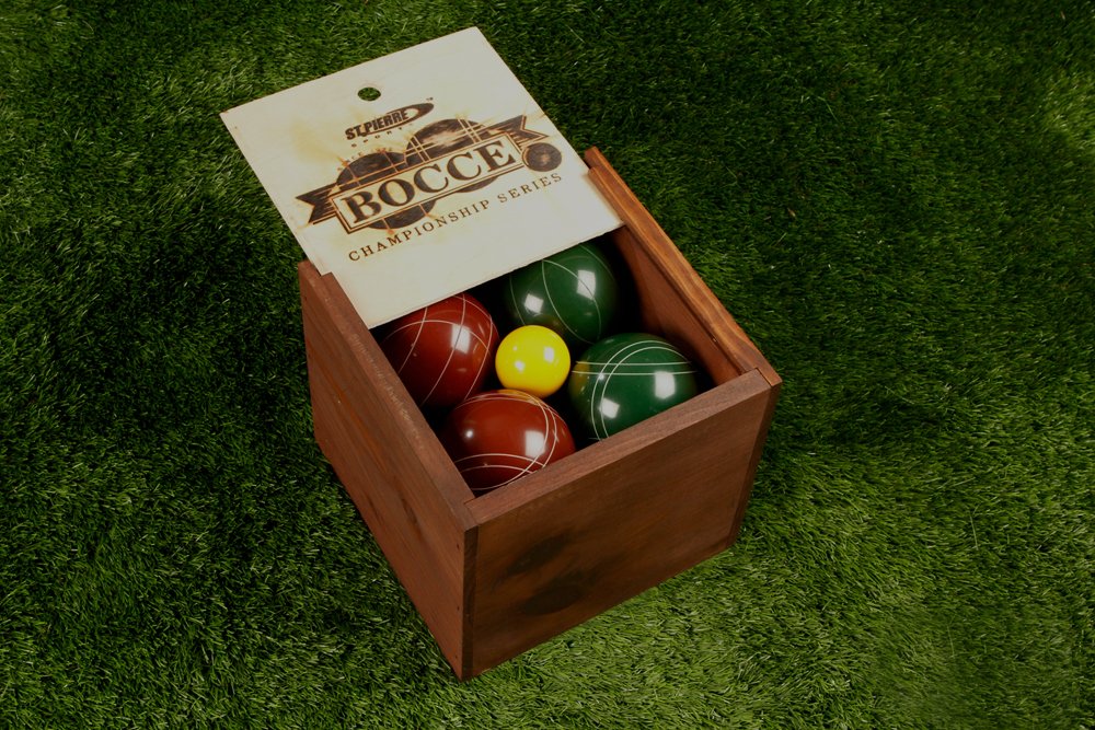 Tournament Bocce Set In Wood Box (Tb2) By St.Pierre - Made In Usa