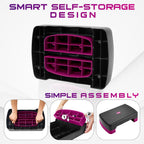 Yes4All Aerobic Exercise Step Platform - Purple/Black