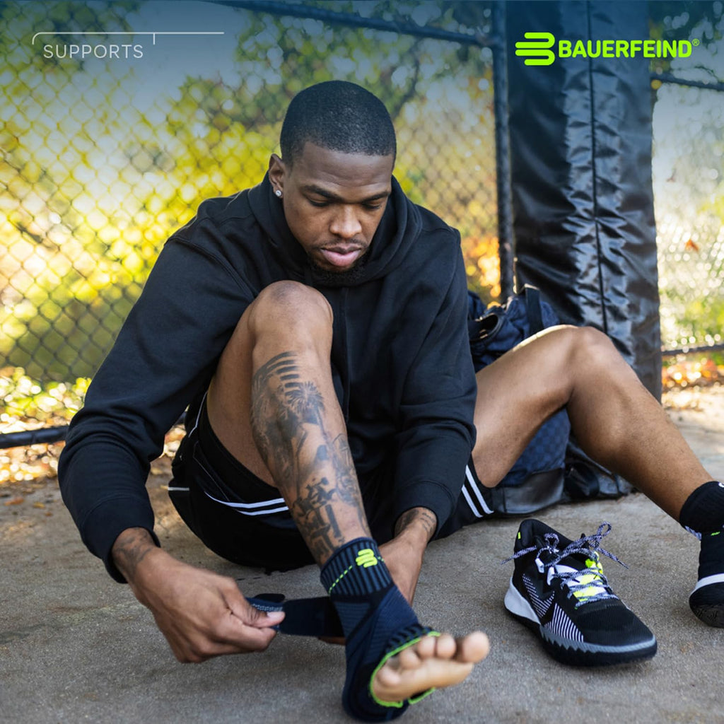 Bauerfeind Sports Ankle Support - Breathable Compression (Black, X-Smallright)