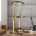 Sogespower Power Tower Dip Station Pull Up Bar For Home Gym Adjustable Height Strength Training Workout Equipment,Yellow