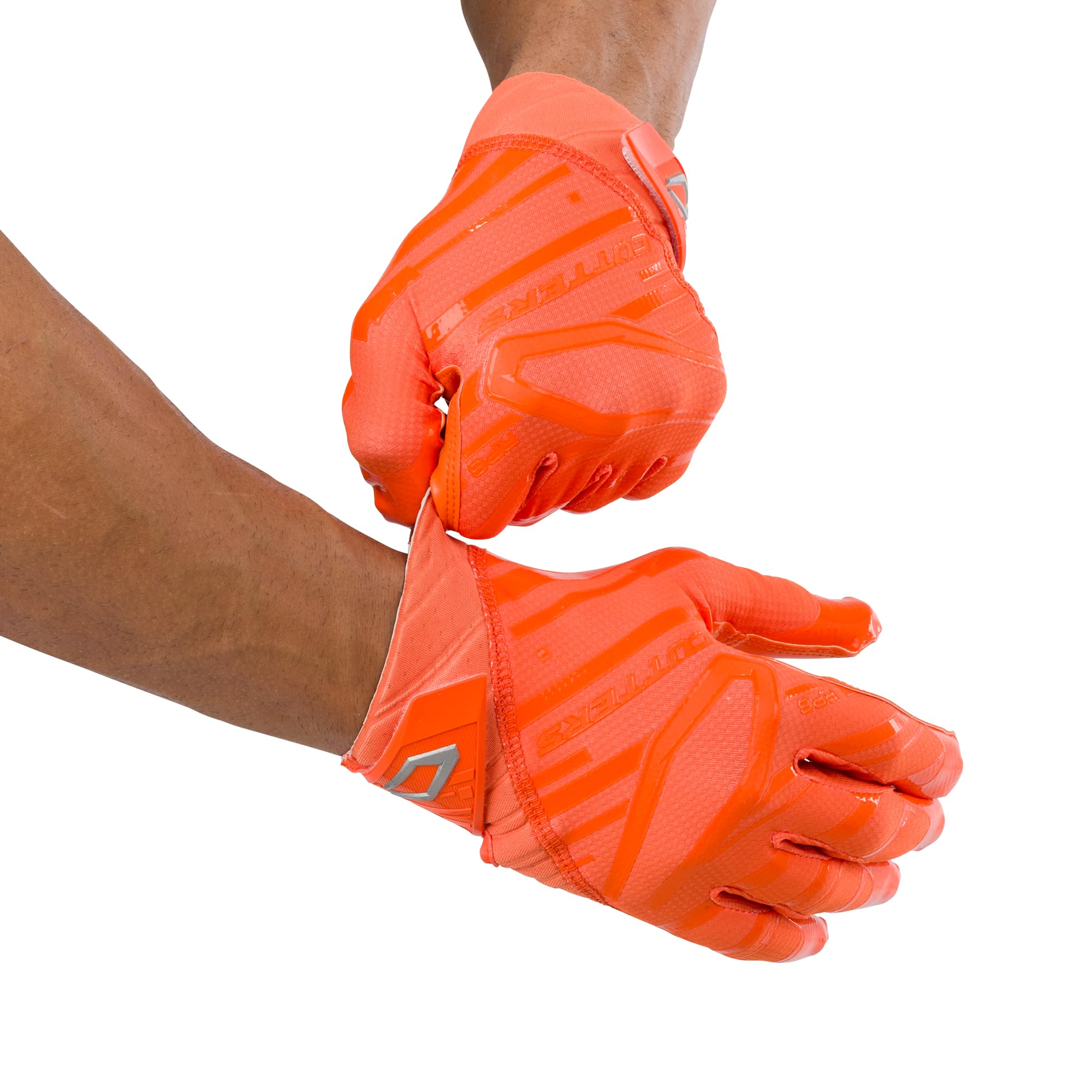 Cutters Rev Pro 6.0 Receiver Gloves Solid Orange Medium