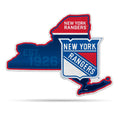 Rico Industries Nhl New York Rangers State Shape Shape Cut Pennant - Home And Living Room D  Cor - Soft Felt Ez To Hang