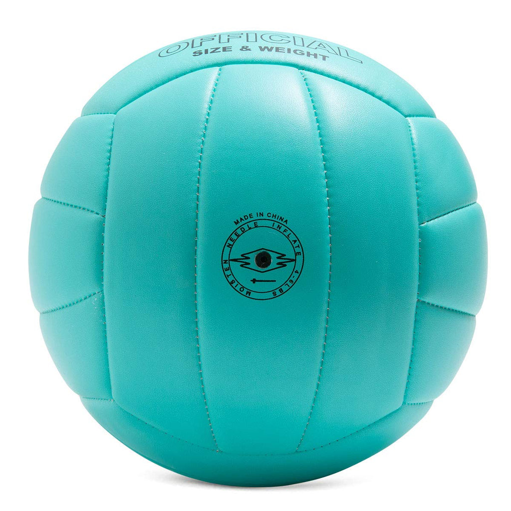 Runleaps Volleyball, Waterproof Indoor Outdoor Volleyball For Beach Game Gym Training (Official Size 5, Blue)