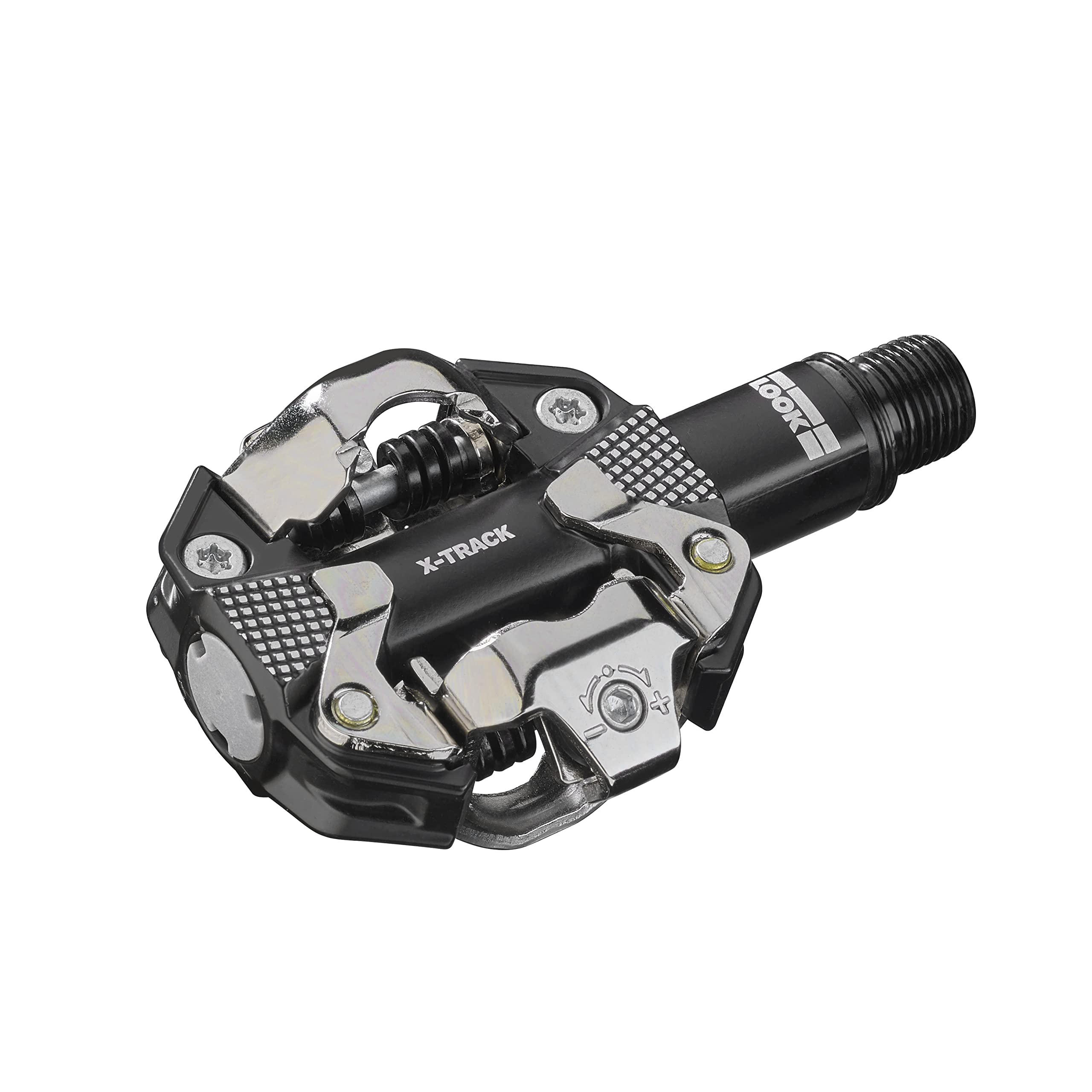 Look Cycle - X-Track Mtb Bike Pedals - Standard Spd Mechanism Compatible - Clipless Pedal - Aluminium Body - Double-Sealed Chrom