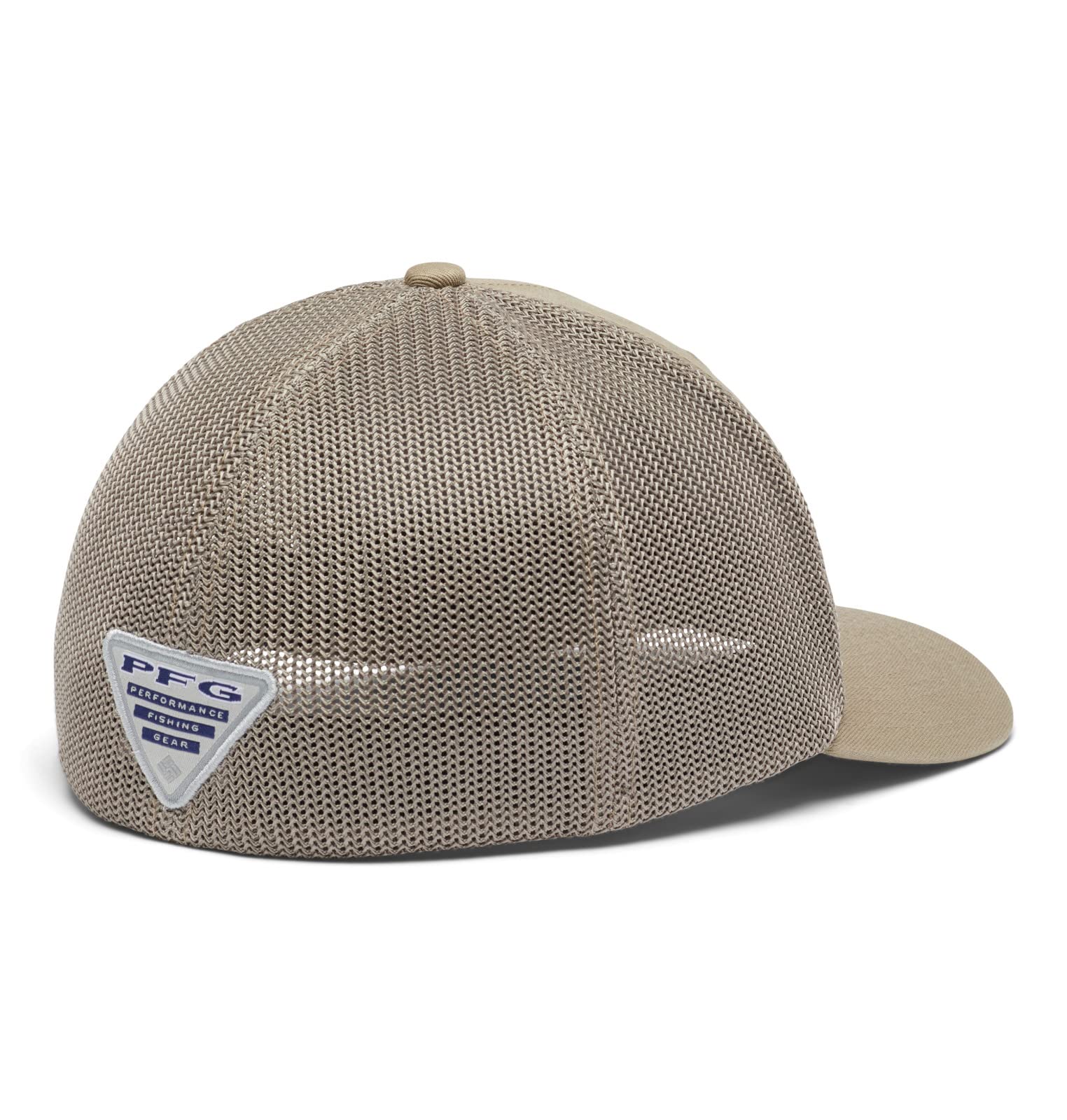 Columbia Unisex PFG Mesh Fish Flag Ball Cap, Tusk, L/XL