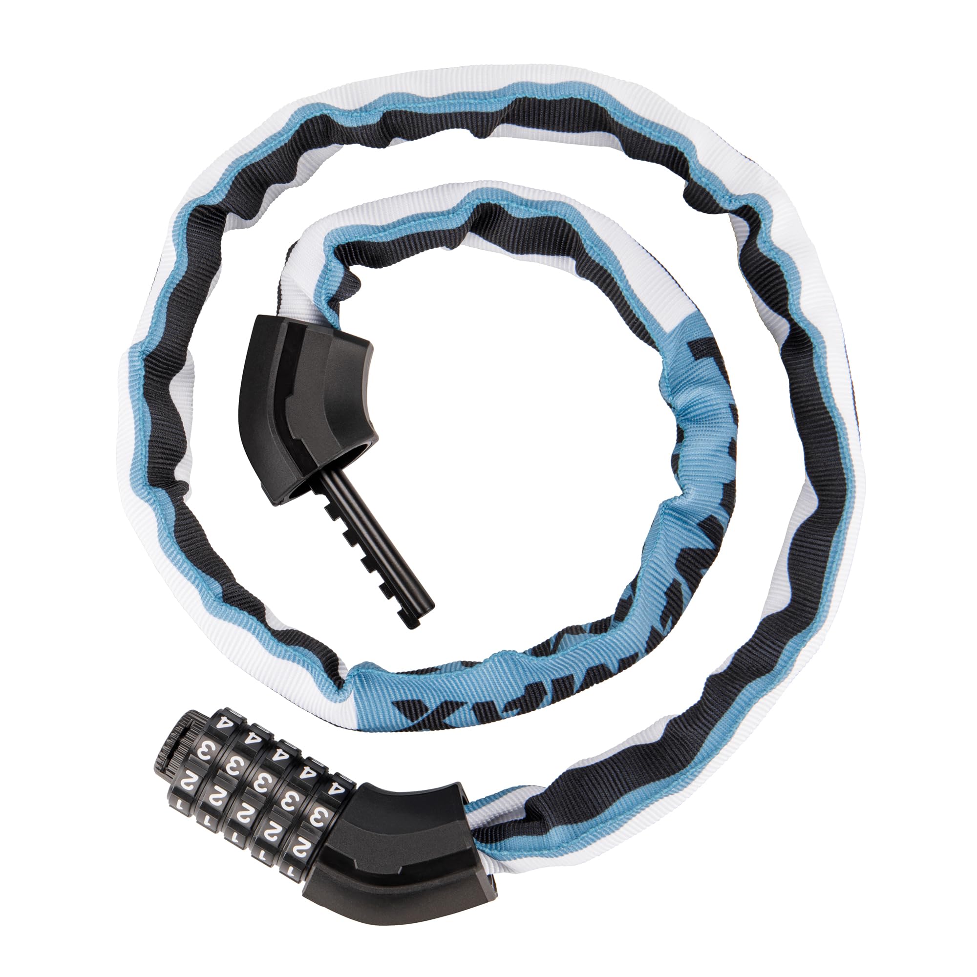 PINNAMAX Bike Lock 3.28ft- 5 Digit Combination Anti Theft Chain Locks- Heavy Duty Keyless Bicycle Lock for Bike, e-Bike, Scooter