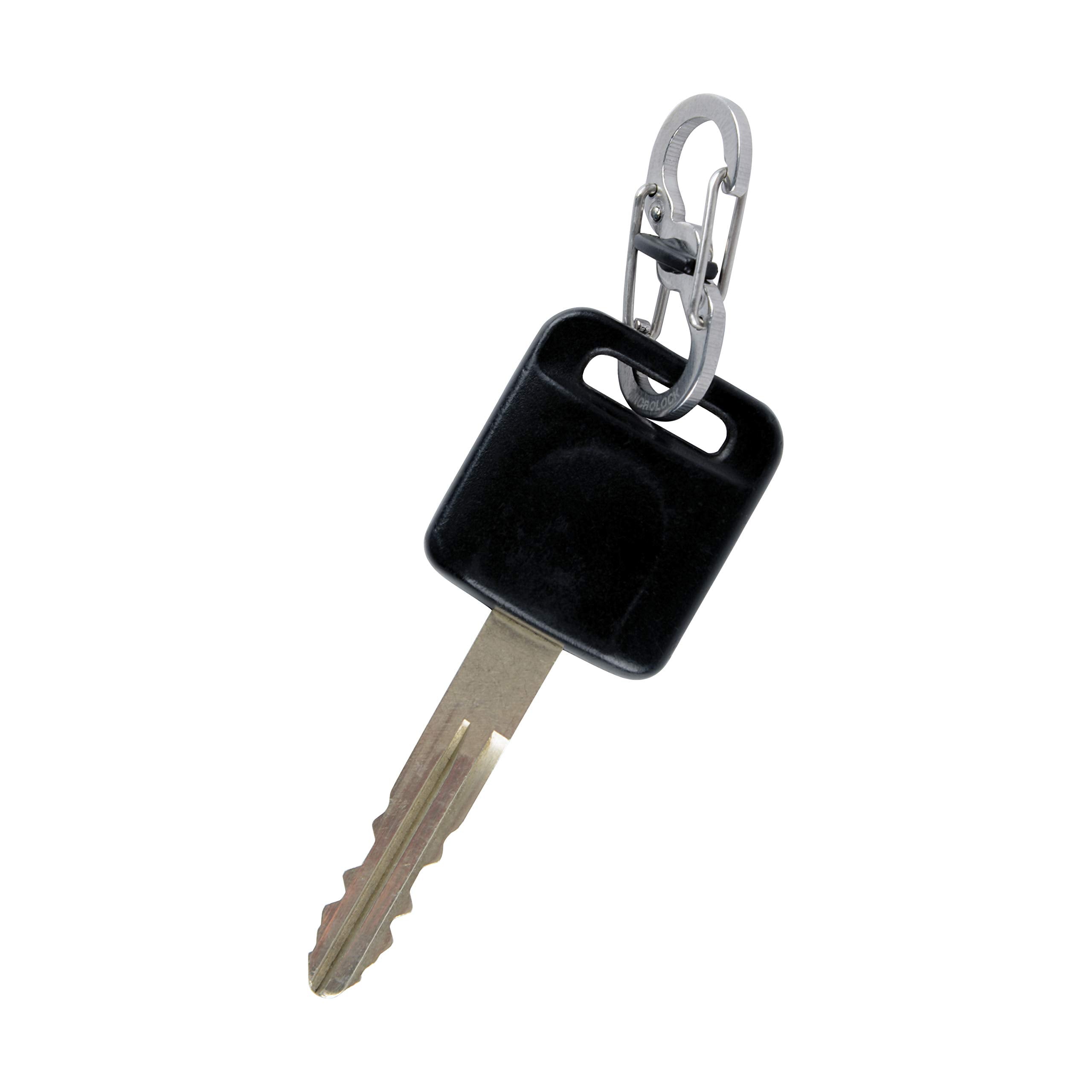 Nite Ize S-Biner Microlock, Locking Key Holder, Stainless-Steel 2-Pack