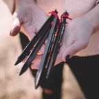 Wise Owl Outfitters Tent Stakes - Heavy Duty Camping Stakes For Outdoor Tent & Tarp - Essential Camping Accessories, Available I