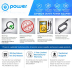 T-Power 9V Charger For Electronic Soft Tip Dartboard Sportcraft Smartness 69464 76567 5.193.817 96229-022 79078 78037 78097 7800