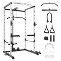 GarveeLife Power Cage, Multi-Function Squat Rack with LAT Pulldown, 1600 LBS Weight Capacity Fitness Power Rack with Cable Pulle
