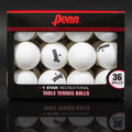 Penn 40Mm 1-Star White Ping Pong Balls, Box Of 36 Official Tournament Size Table Tennis Balls