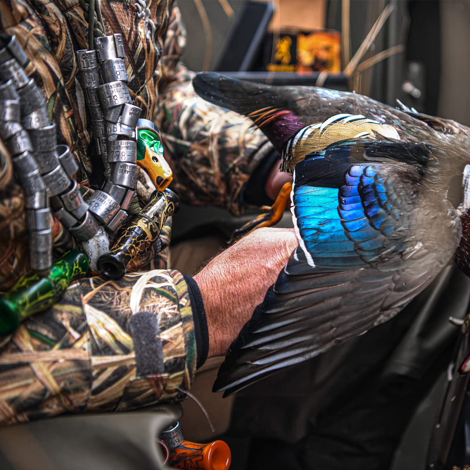 Zink Calls Mallard Drake Whistle Polycarbonate Durable Versatile Realistic Hunting Duck Game Call - Detailed Carving & Easy-Blow