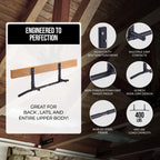Amstaff Fitness Joist Mount Pull Up Bar, Ceiling Mounted Chin Up Bar For Home Gym, Crossfit, Beam, Rafter - Heavy Duty, Multi Gr