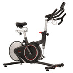 Sunny Health & Fitness Magnetic Rear Belt Drive Indoor Cycling Exercise Bike with RPM Cadence Sensor - SF-B1709, Black