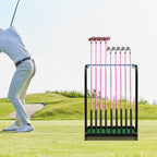 Golf Club Display Rack Metal Golf Putter Storage Organizer Floor Stand Storage Box Landing Rack Storage Equipment (9-Hole Putter