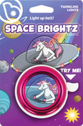 Space Brightz - Light Up Kids Bike Bell for Girls - Unicorn Pink Bike Bell for Kids, Girls Bike Bell, Bicycle Bell