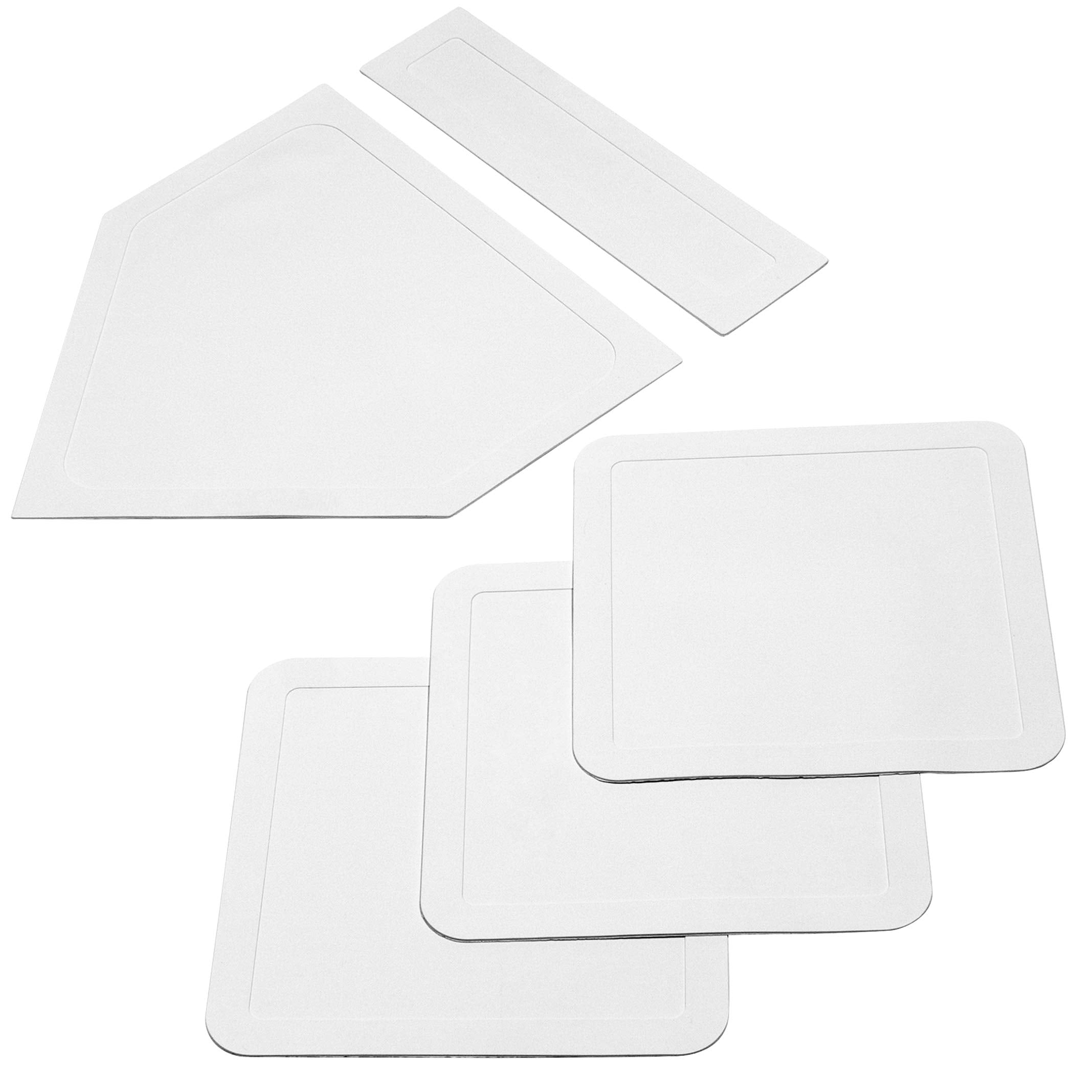 Gosports Baseball & Softball 5 Piece Base Set - Rubber Field Bases For Kids & Adults