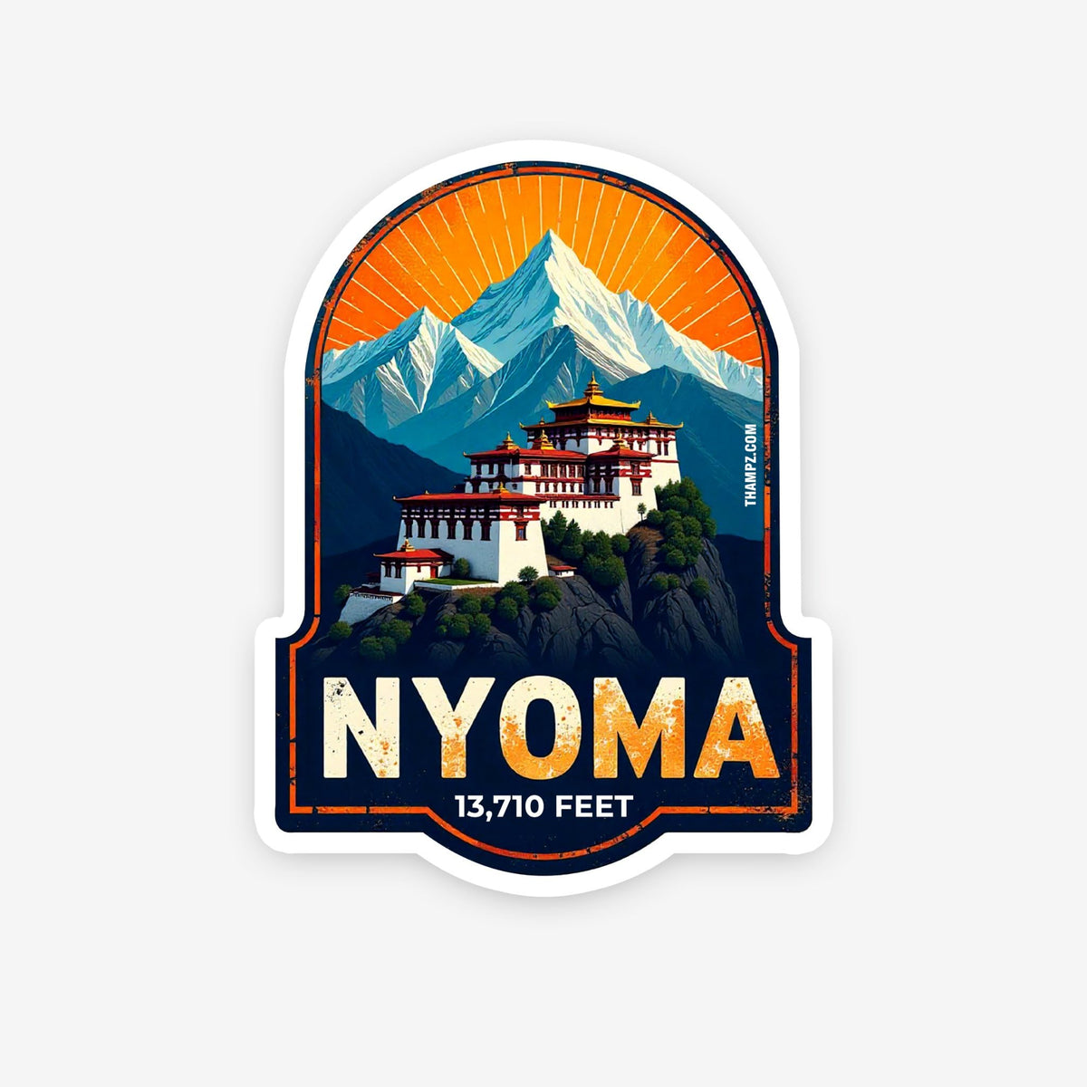 THAMPZ Nyoma  3D Embossed Flexible Fridge Magnet 0.5mm Decorative with Strong Hold | Refrigerator Magnet for Notes, Photos & Ki