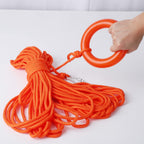 Water Floating Lifesaving Rope 98.4Ft, Outdoor Professional Throwing Rope Rescue Lifeguard Lifeline With Bracelet/Hand Ring For