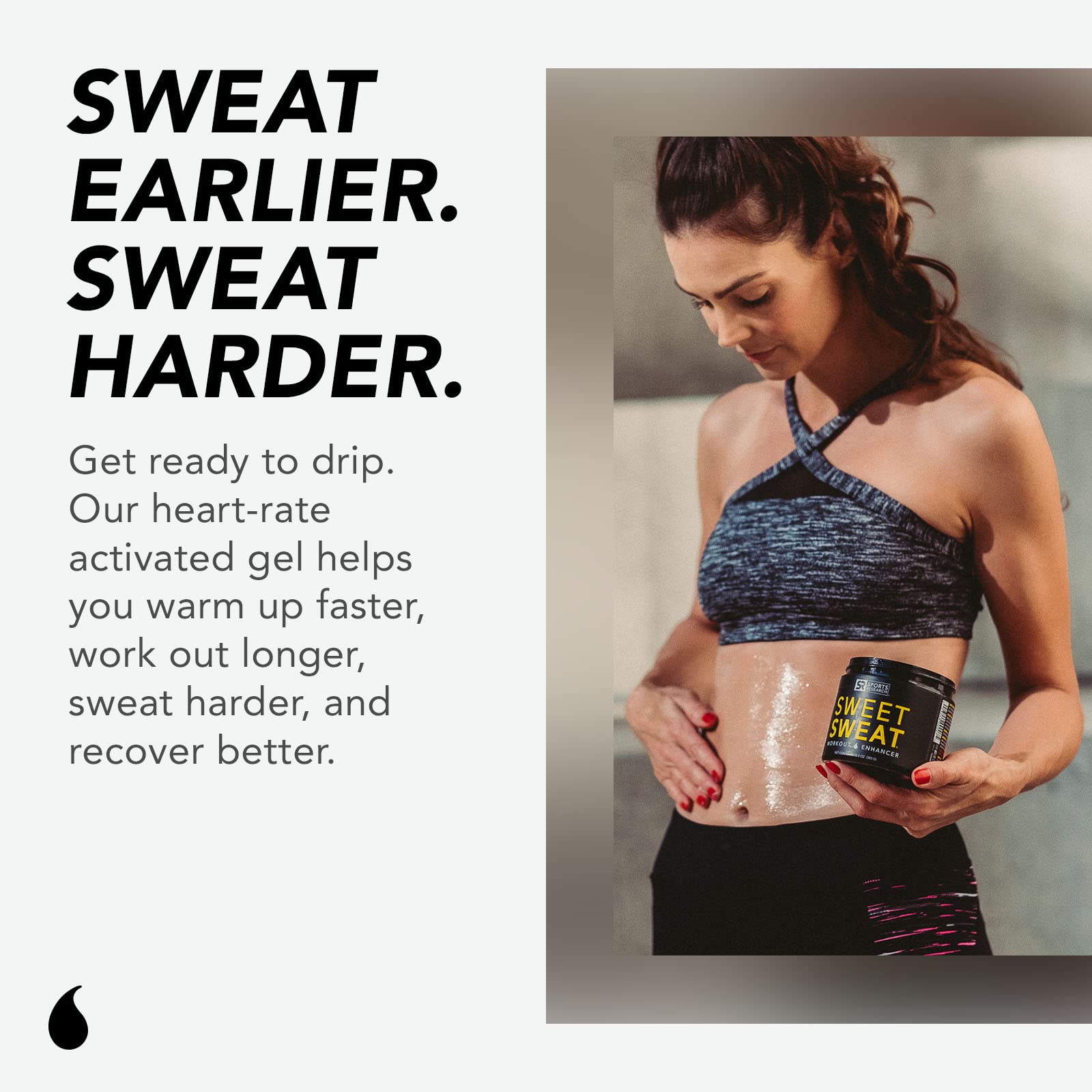 Sweet Sweat Unscented 'Workout Enhancer' Gel - Maximize Your Exercise & Sweat Faster - 13.5Oz Jar (Unscented)