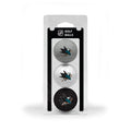 Team Golf Nhl San Jose Sharks 3 Golf Ball Pack Regulation Size Golf Balls, 3 Pack, Full Color Durable Team Imprint