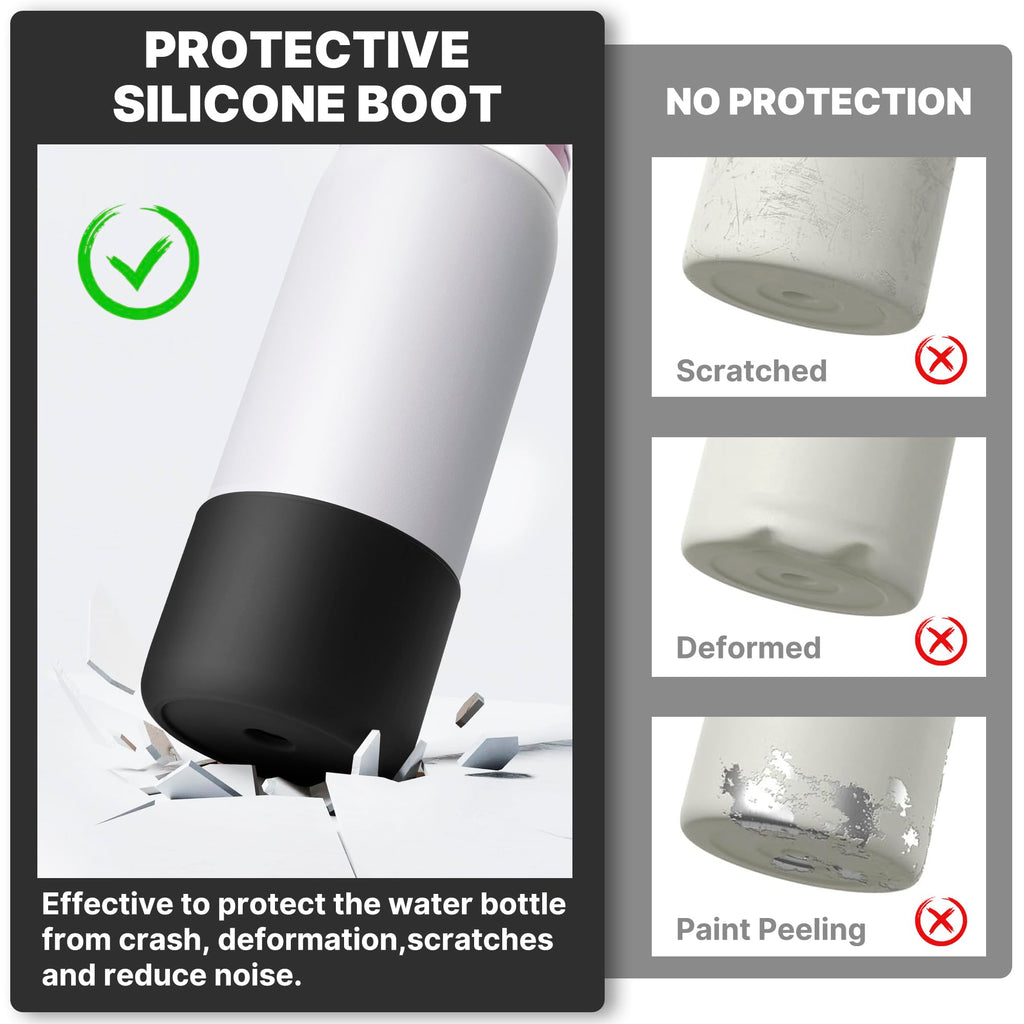 Diumepo Silicone Boot for Owala 32 oz Water Bottles, Anti-Slip Protective Sleeve for Owala Twist & FreeSip & Flip Insulated Bott